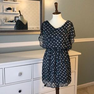 Ikat Polka Dot Dress